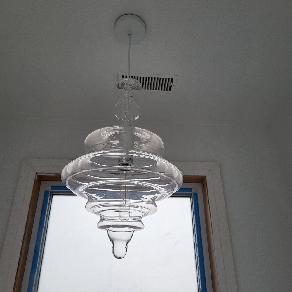 Elegant Clear Glass Pendant Light